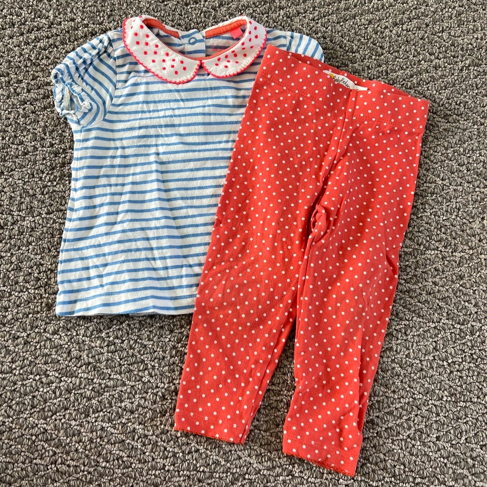 Baby Boden 12-18 Month Top and Legging Set